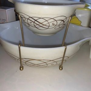 Reserved Gold reproduction Pyrex bracket